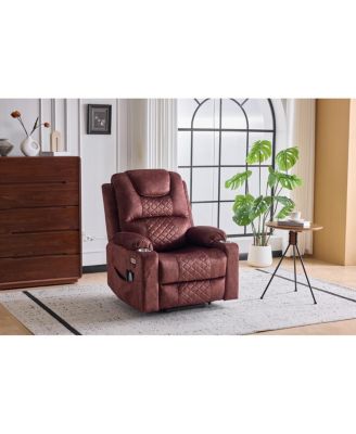 Streamdale Furniture Крупногабаритное массажное кресло с электроподъемником для пожилых людей, порты USB/Type-C
