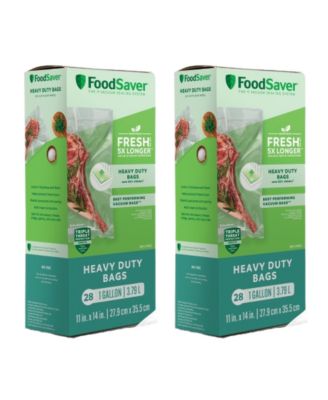 Сверхпрочные вакуумные пакеты FoodSaver объемом 28 галлонов, упаковка из 2 штук