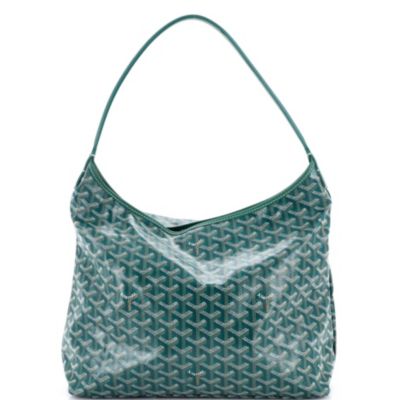 Подержанный холст Goyard Boheme Hobo с покрытием зеленого цвета