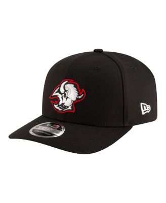 Мужская черная шляпа Buffalo Sabres 9SEVENTY с эластичной застежкой-молнией New Era черного цвета
