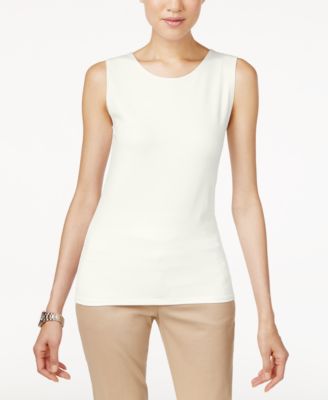 white womens tops macys