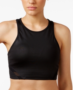 Incorporate understated chic into your daily routine at the gym with this long-line sports bra from Calvin Klein Performance.