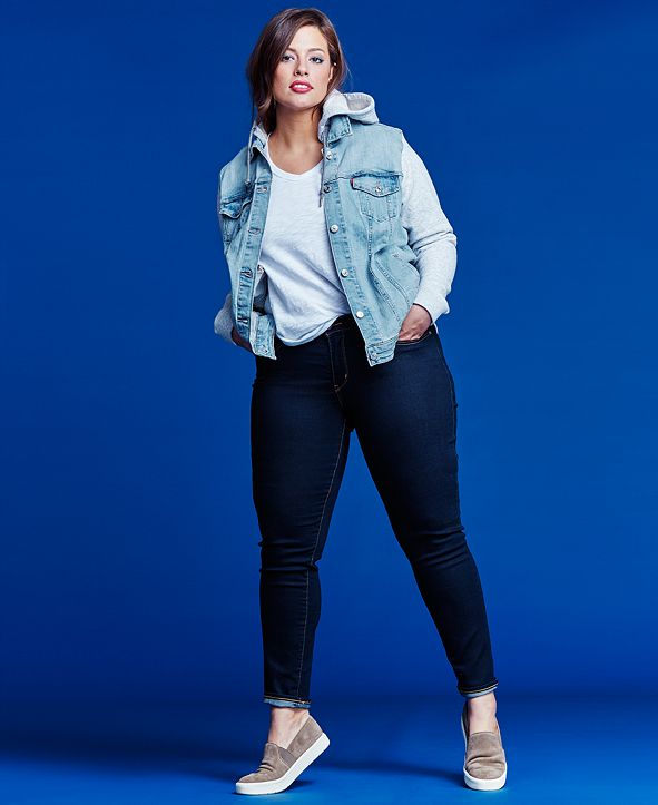 macy's levi's plus size