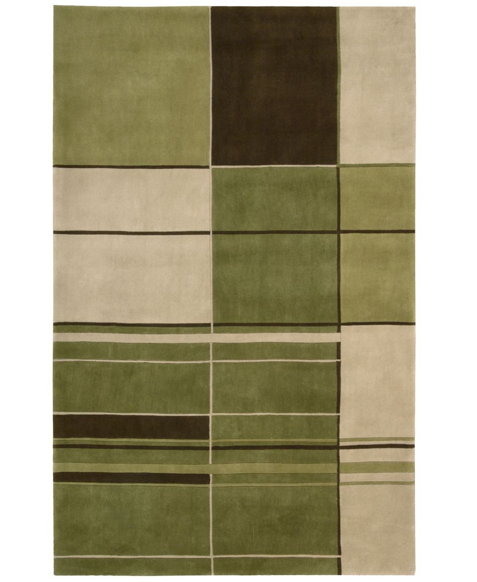 Nourison Area Rug, Dimensions ND 22 Green 23 x 8 Runner Rug