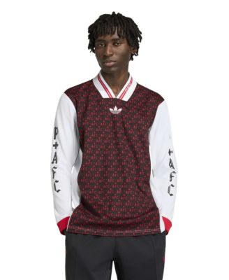 Мужская черная футболка Adidas Arsenal x Places Faces Lifestyle с длинным рукавом черного цвета