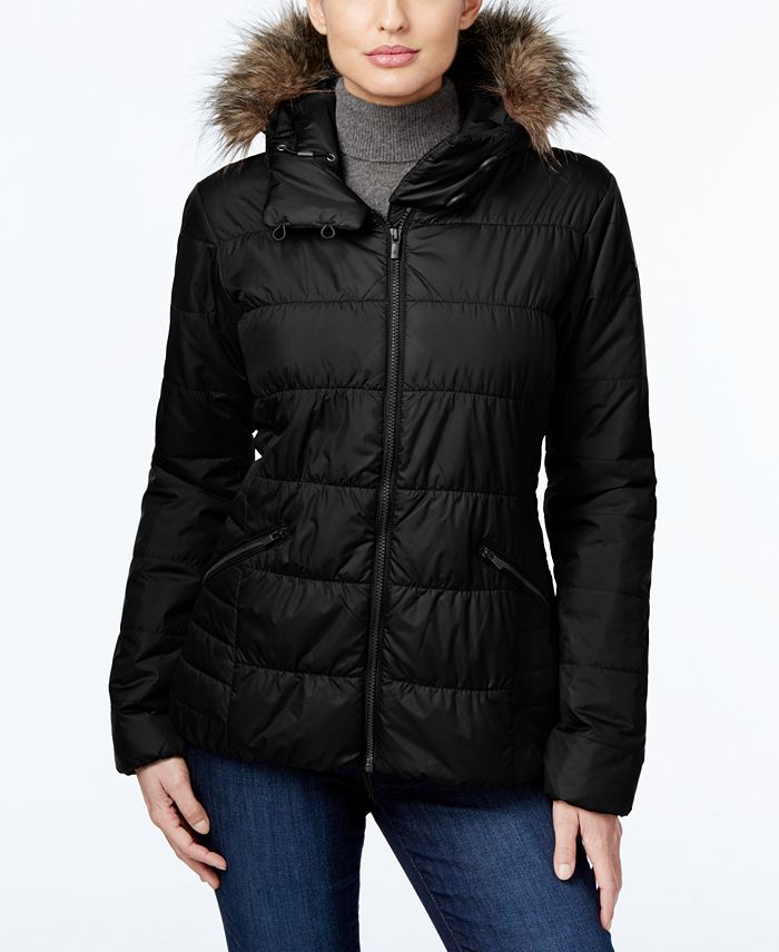 Columbia Sparks Lake Faux-Fur-Trim Thermal Coil Puffer Jacket & Reviews ...