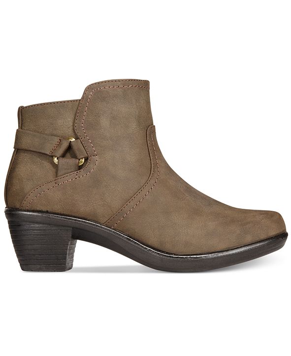 easy street womens dawnta booties block heel