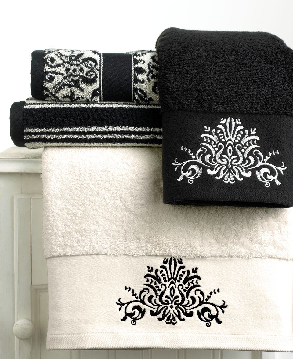 Lenox Bath Towels, Moonlit Garden Collection   Bath Towels   Bed