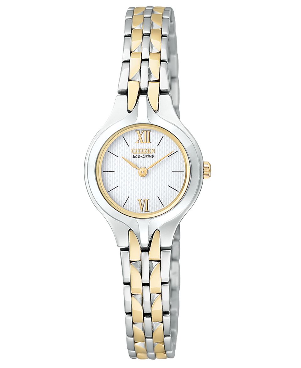 Citizen Watch, Womens Eco Drive Two Tone Stainless Steel Bracelet