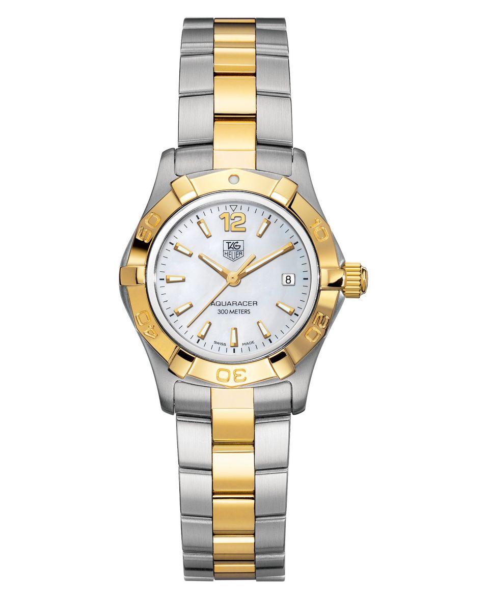 TAG Heuer Watch, Womens Swiss Aquaracer Stainless Steel and 18k Gold