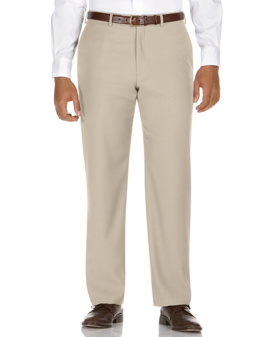 Kenneth Cole Reaction Dress Pants, Straight Fit Texture Stria Flat Front   Pants   Men