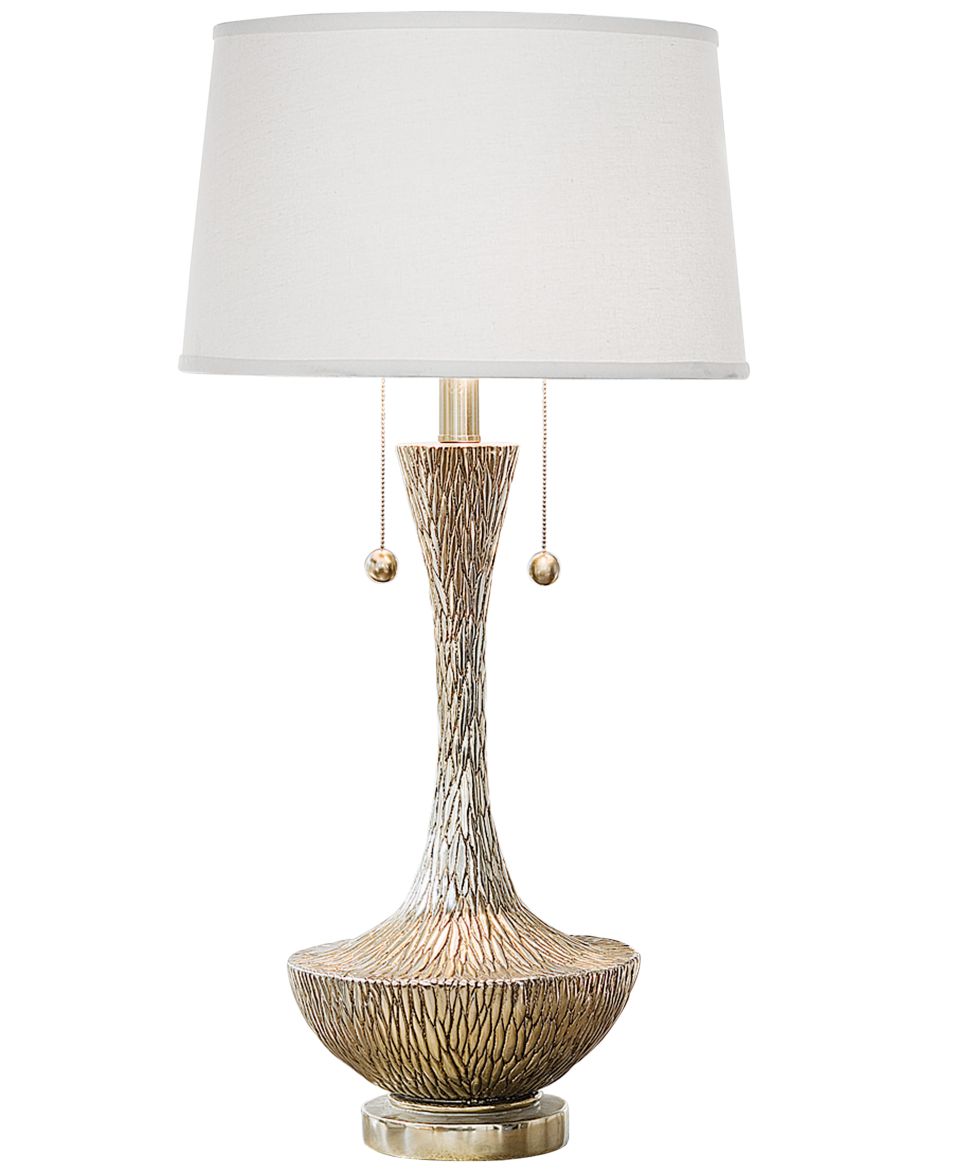 Regina Andrew Table Lamp, White Glass Ripple Lamp   Lighting & Lamps