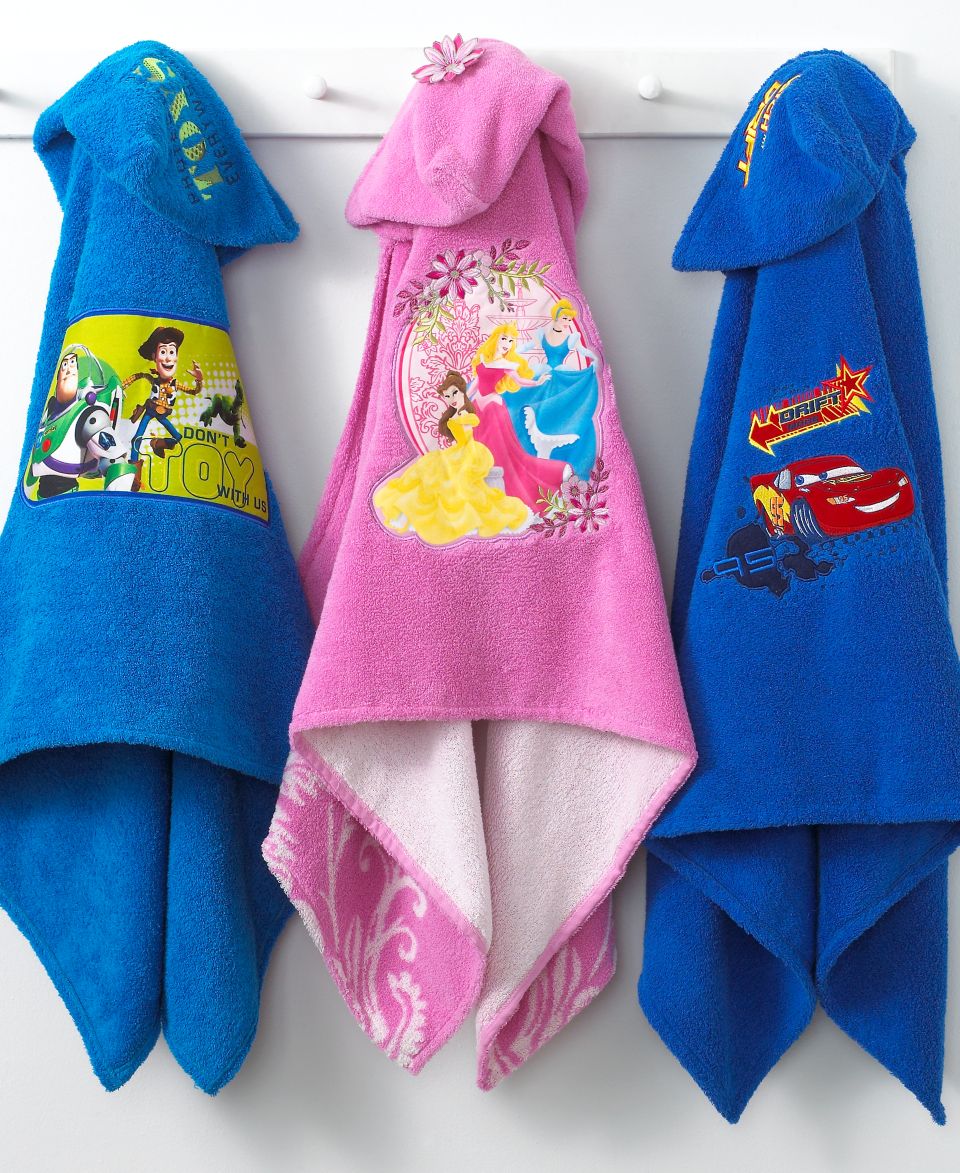 Disney Bath Towels, Hooded Kids Collection  