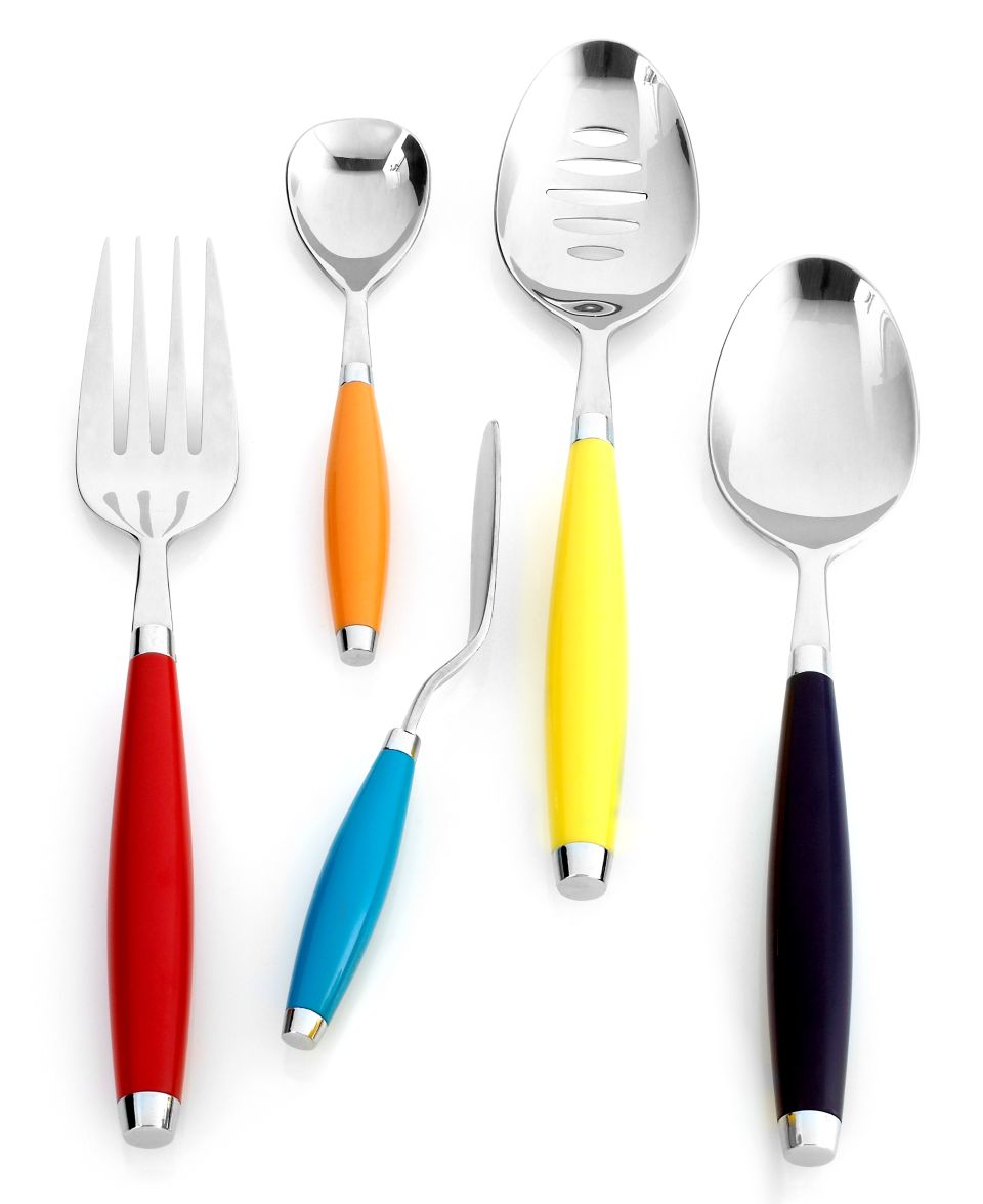 Fiesta Flatware, Multicolor 5 Piece Place Setting   Flatware