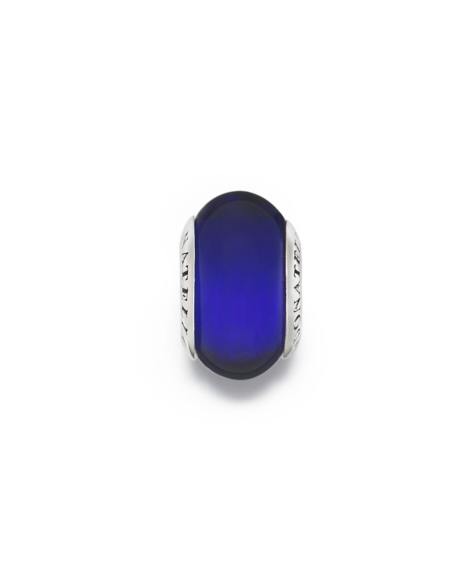 Donatella Charm, Sterling Silver Cobalt Blue Murano Glass Bead