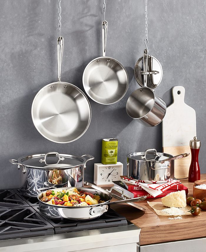 AllClad D3 Stainless Steel 10Pc. Cookware Set & Reviews Cookware