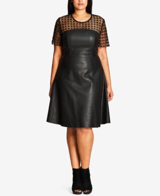 leather dress macys