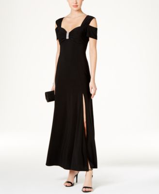 rm richards long cold shoulder dress