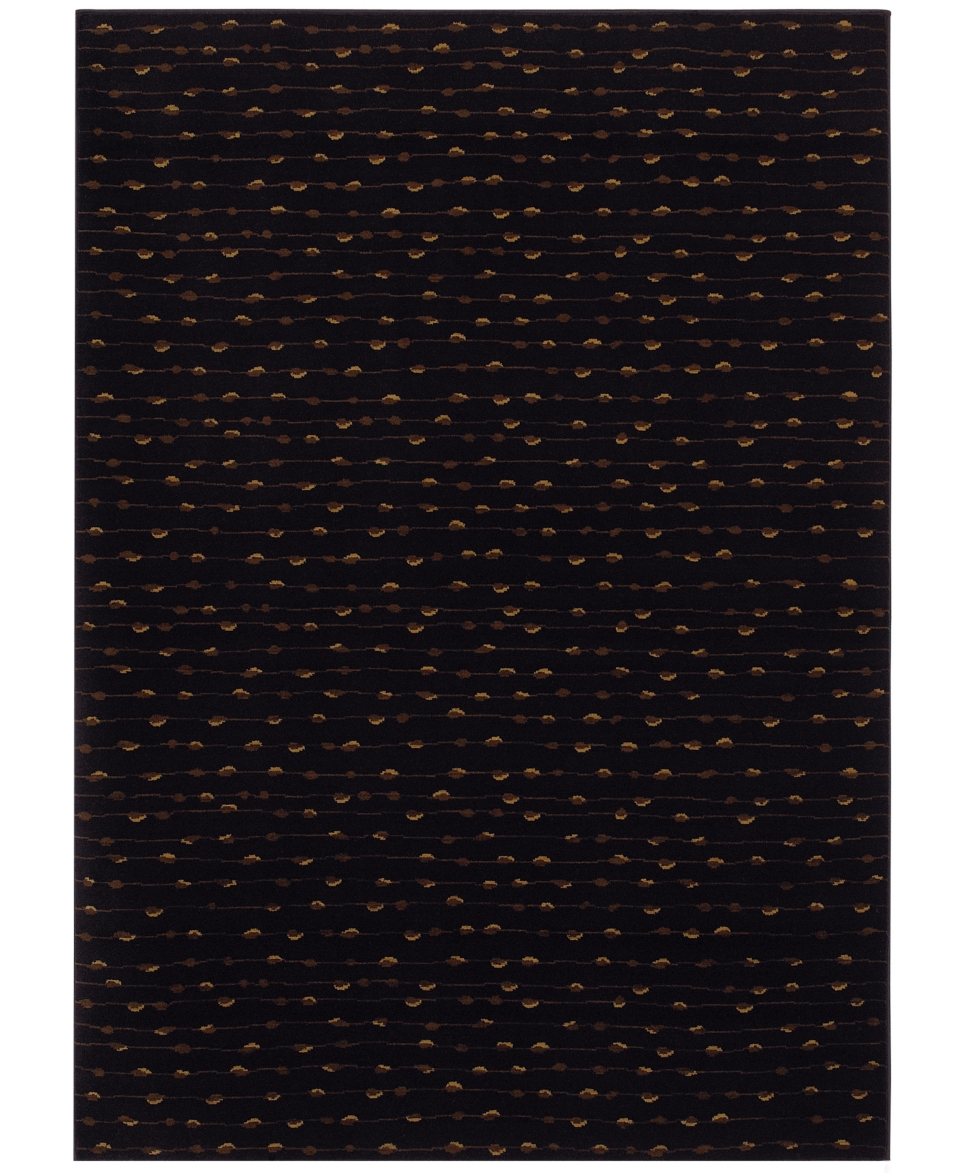 Woven Impressions Beaded Curtian Black 8 6 X 11 6   Rugs