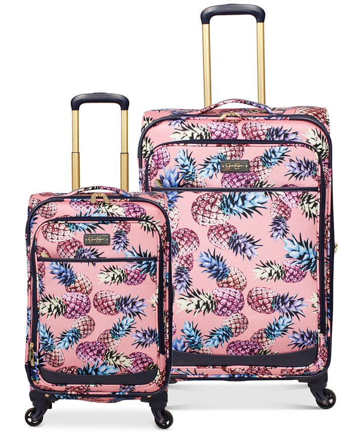 Jessica Simpson Pineapple Luggage Collection Reviews Luggage Macy S Get the best deals on jessica simpson designer handbags and save up to 70% off at poshmark now! jessica simpson pineapple luggage