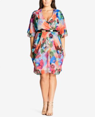 city chic faux wrap dress