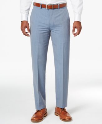 blue pinstripe pants mens