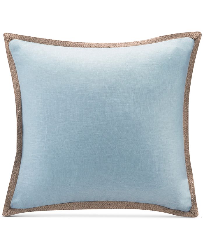 Madison Park 20" Square Linen with Jute Trim Decorative Pillow & Reviews Decorative & Throw