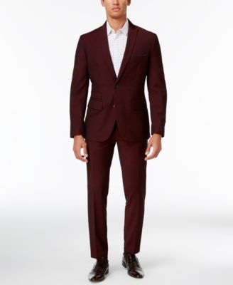 shoes to wear with burgundy suit