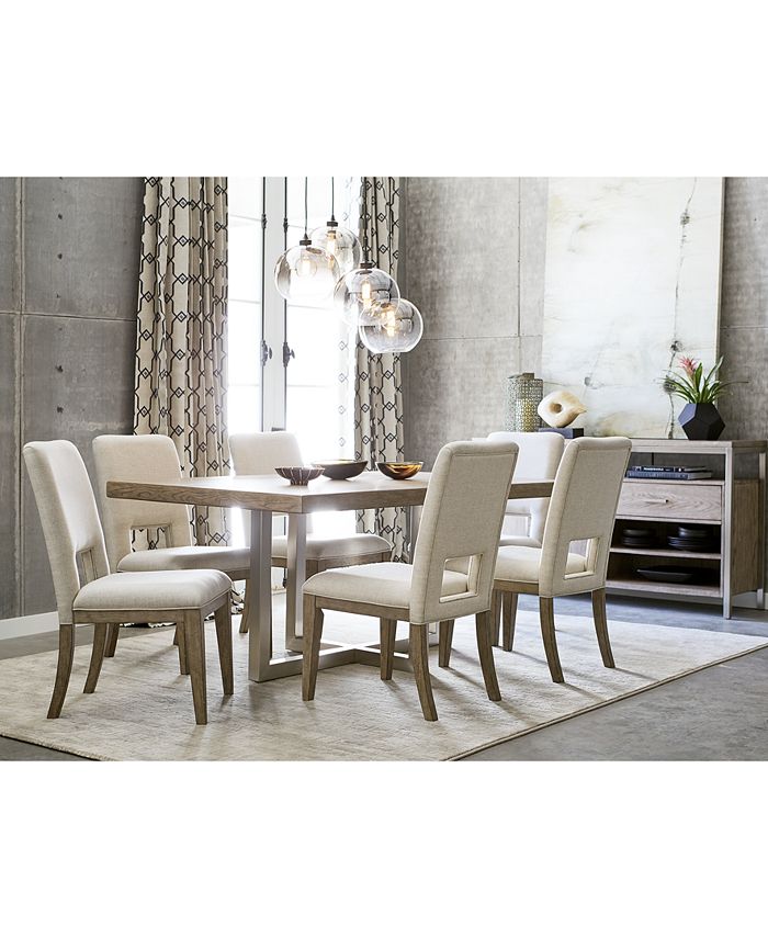 Furniture Altair Dining Furniture Set, 7Pc. (Dining Table & 6 Side