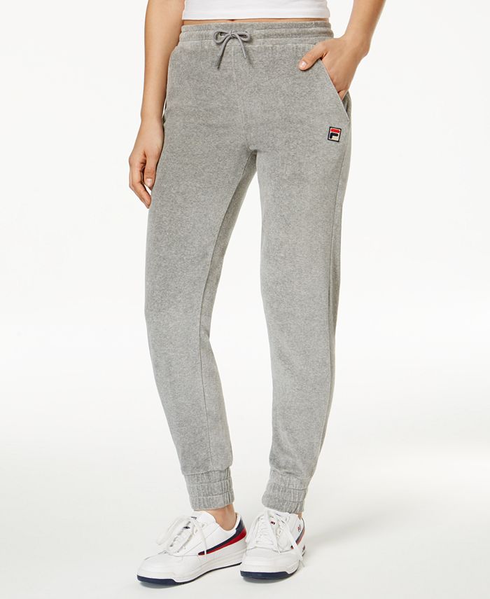 fila velvet joggers
