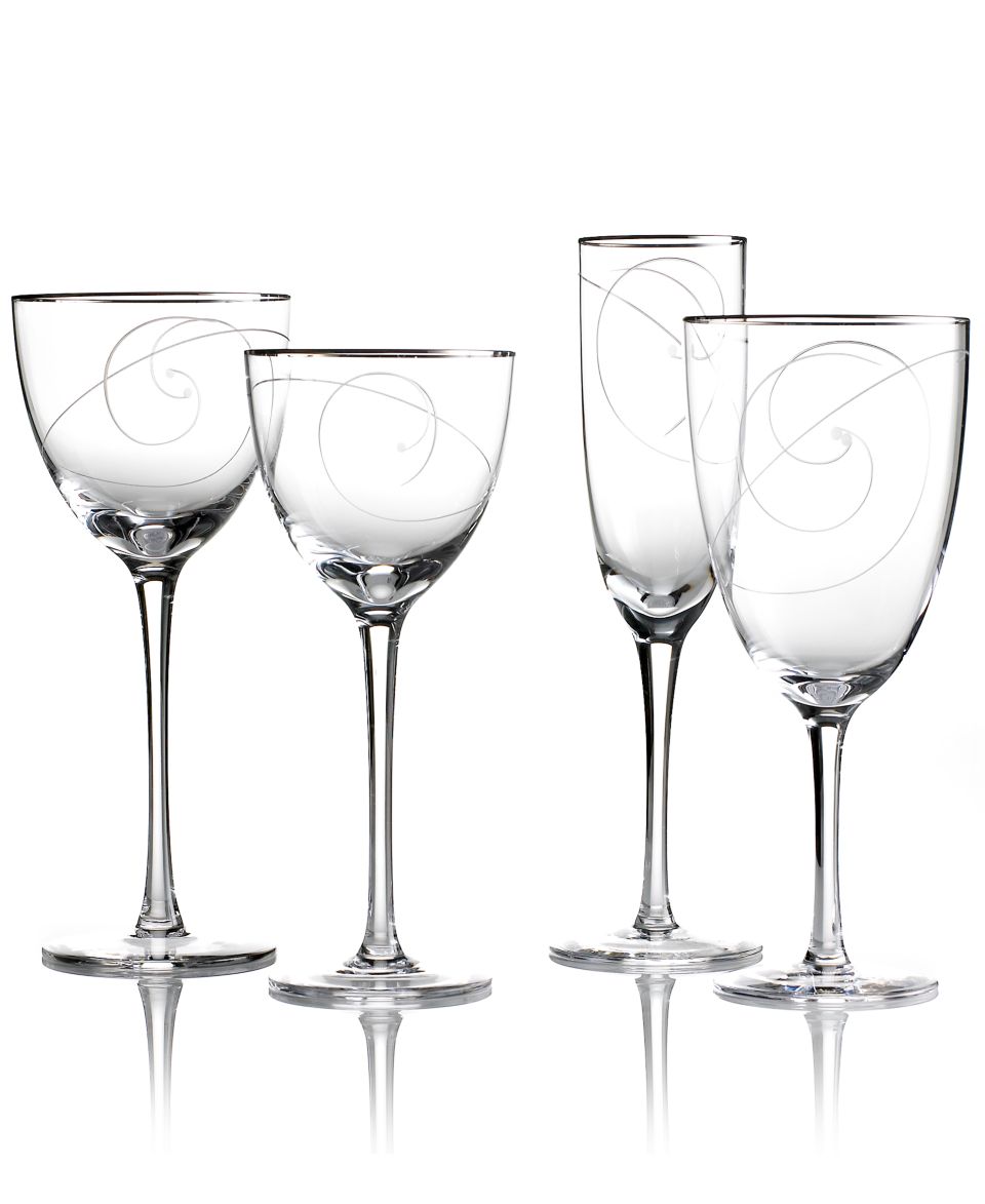 Noritake Stemware, Platinum Wave Collection   Glassware