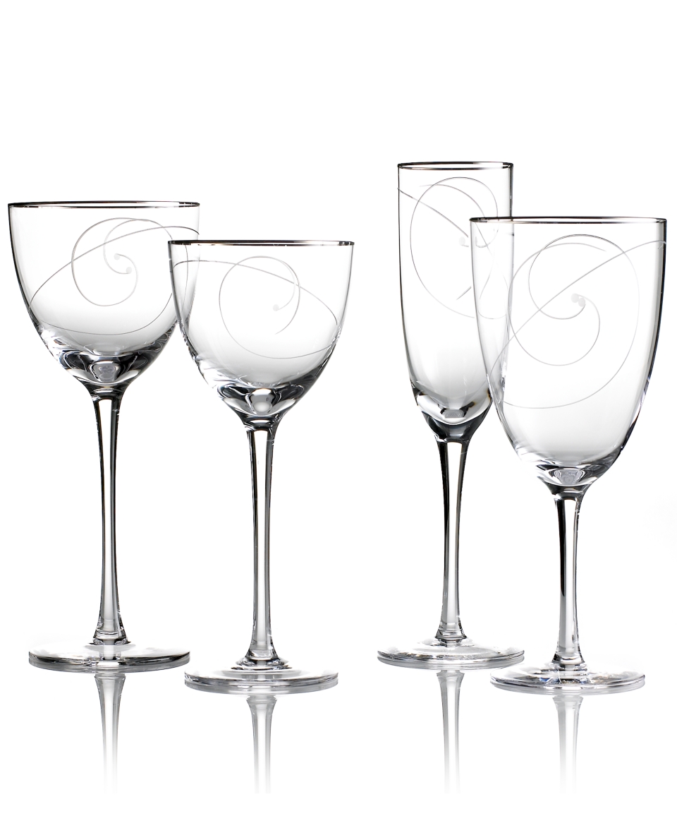 Noritake Stemware, Platinum Wave Collection