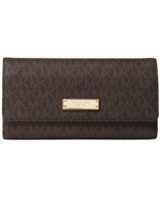michael kors leather checkbook cover