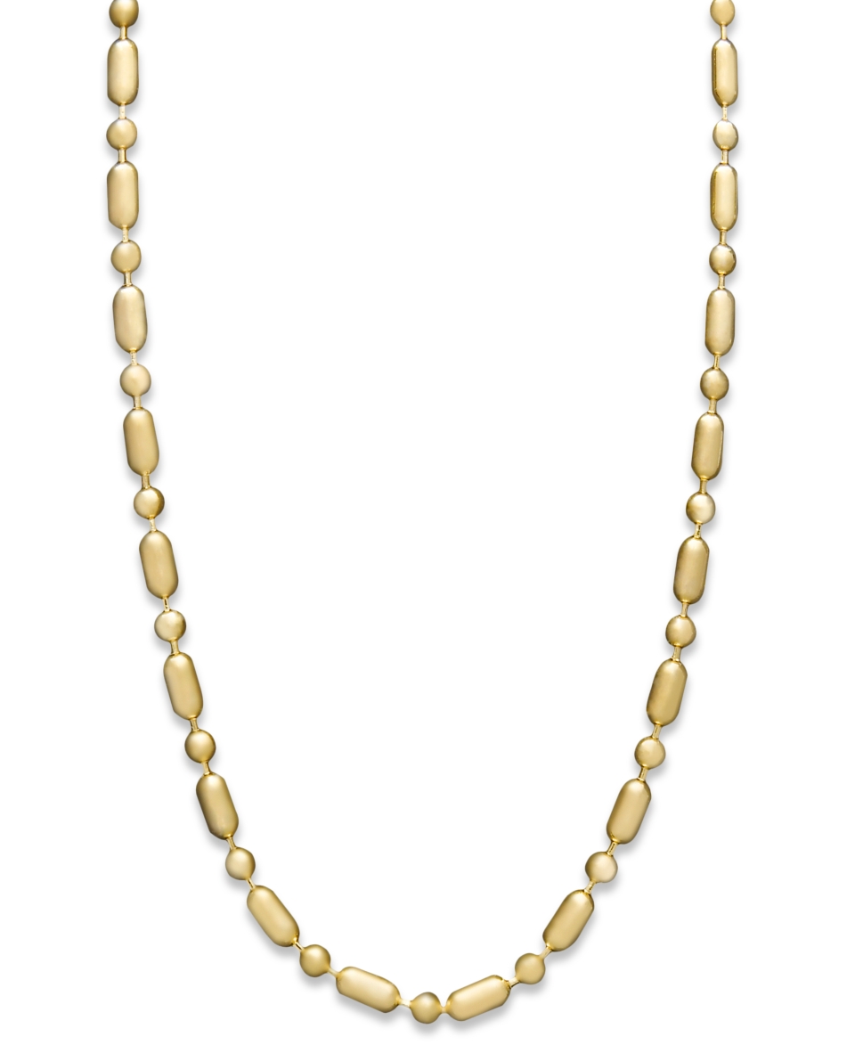 14k Gold Necklace, 20 Dot Dash Chain   Necklaces   Jewelry & Watches