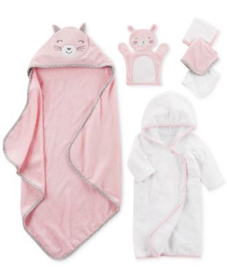 baby girl bath towel sets