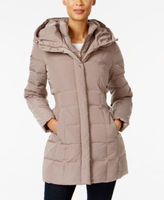 Cole Haan Hooded Down Puffer Coat 