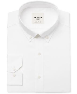 slim fit oxford dress shirt