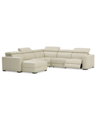 Кожаный секционный диван Nevio 124