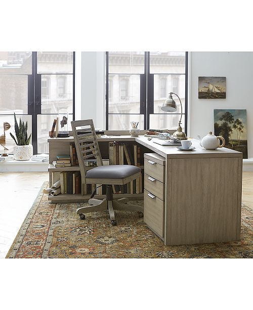 Furniture Ridgeway Home Office Peninsula Usb Outlet Bookcase Created For Macy S Reviews Furniture Macy S