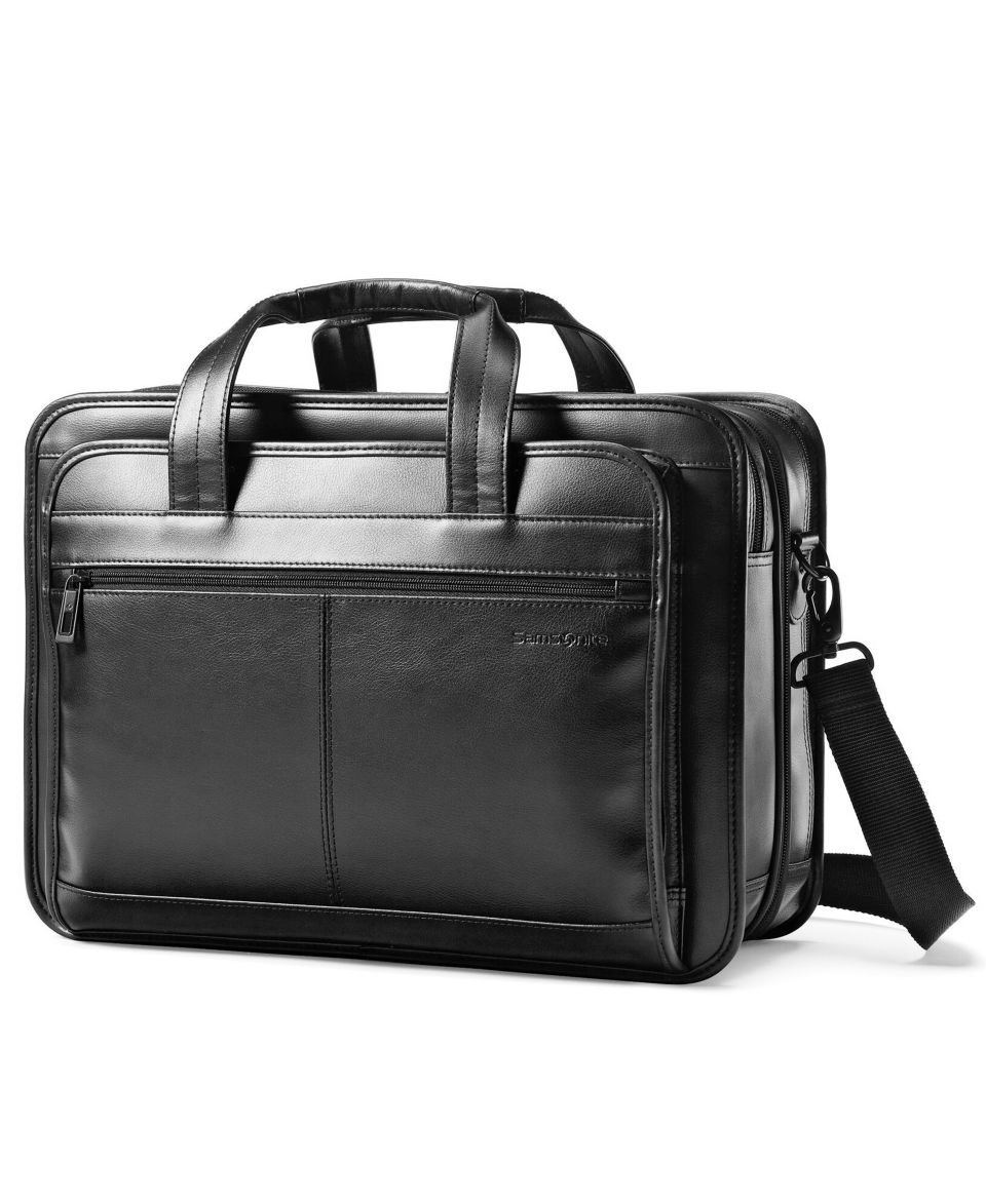 Kenneth Cole Business Case, Manhattan Leather Expandable Double Gusset