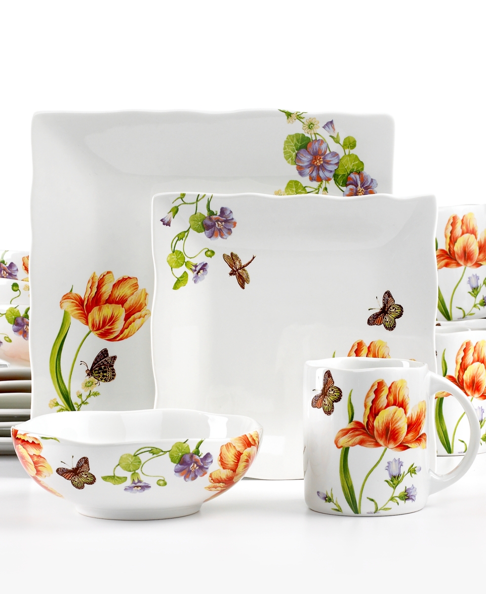 222 Fifth Dinnerware, Vivaldi 16 Piece Set   Casual Dinnerware