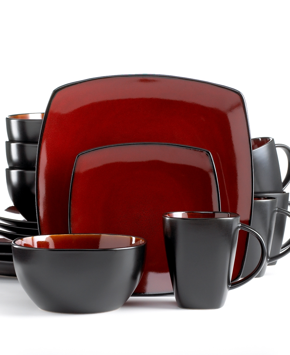 Signature Living Dinnerware, Barcelona Red 16 Piece Set  