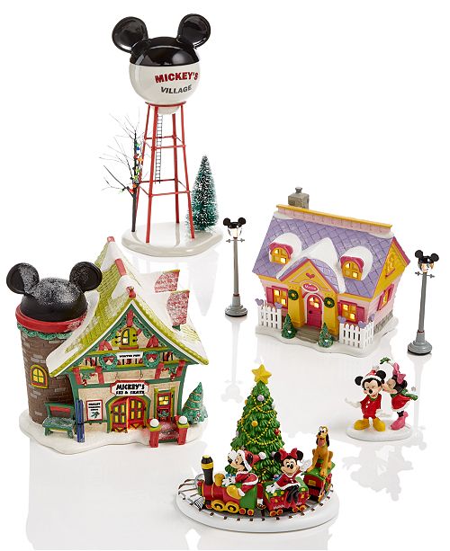 Department 56 Mickey S Christmas Village Collection Reviews Holiday Shop Home Macy S