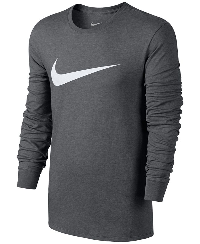 Nike Mens Long Sleeve Swoosh T-Shirt & Reviews - T-Shirts - Men - Macy's