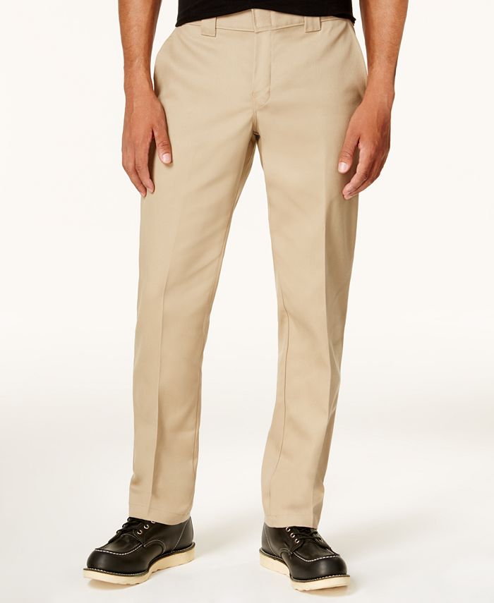dickies men's slim skinny fit twill work pant