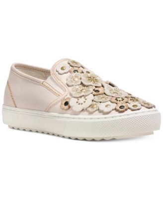 COACH Tea Rose C115 Slip-On Sneakers 