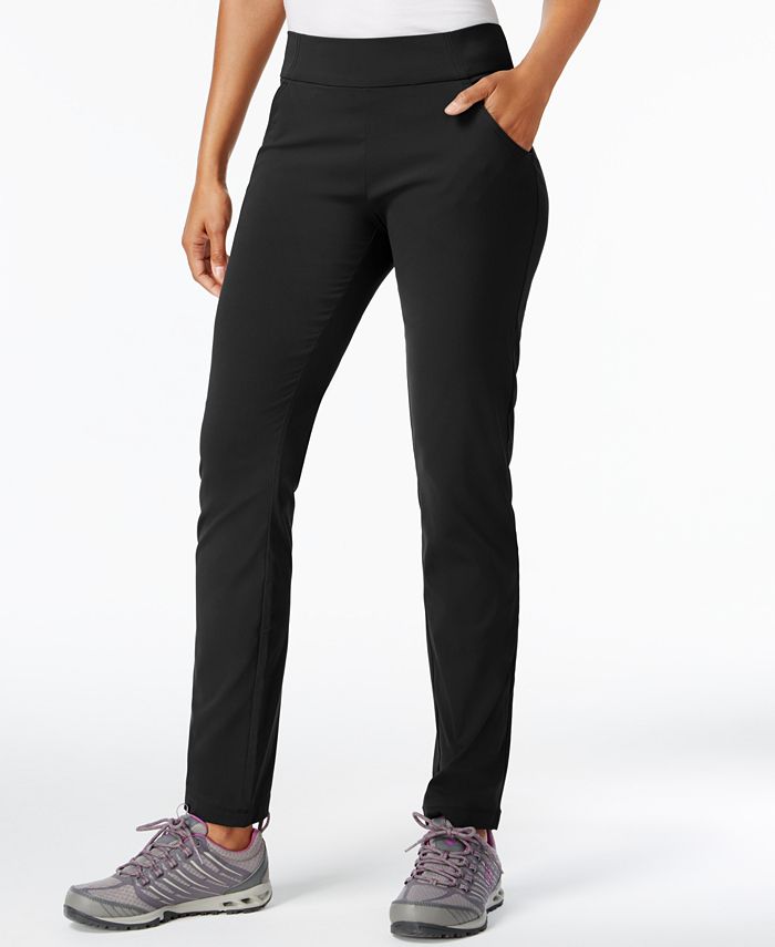 Columbia Women S Anytime Pull On Straight Leg Pants Reviews Pants Leggings Women Macy S