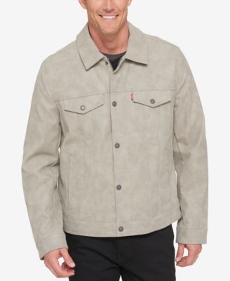 men's levi's suede trucker jacket