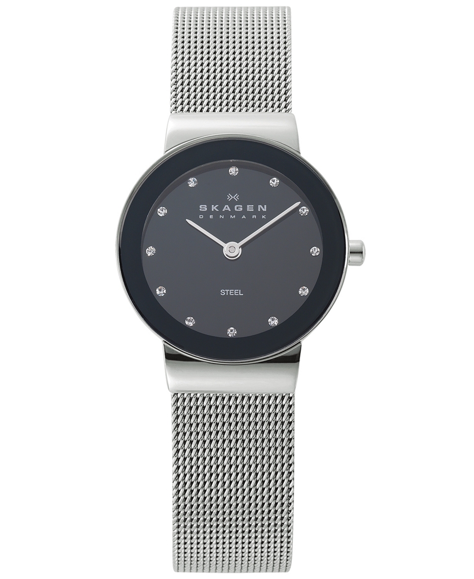 Skagen Denmark Watch, Womens Stainless Steel Mesh Bracelet 358SSSBD   Watches   Jewelry & Watches