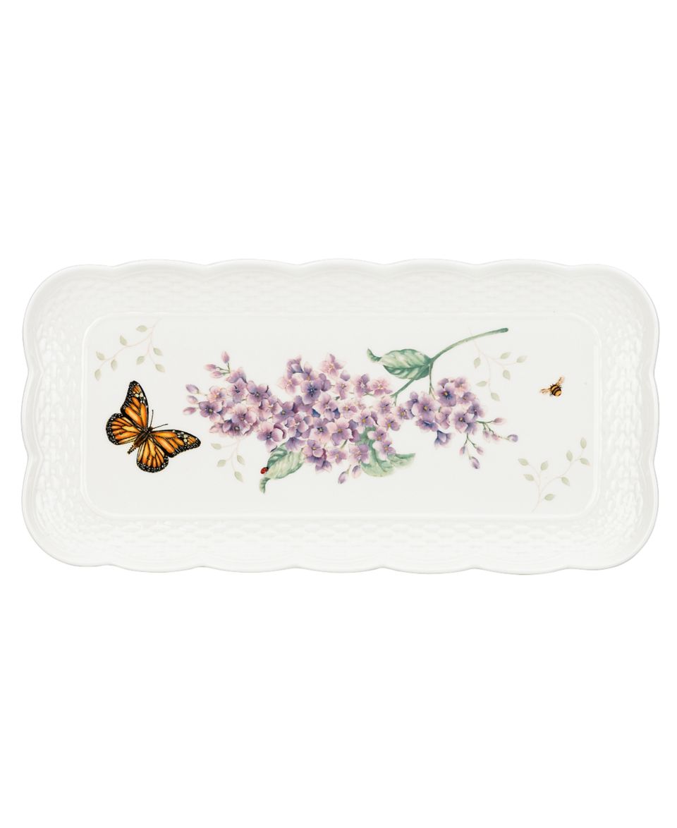 Lenox Dinnerware, Butterfly Meadow Basket Rectangular Tray